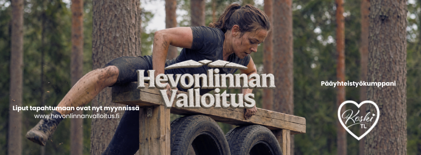 Hevonlinnan valloitus mainosbanneri
