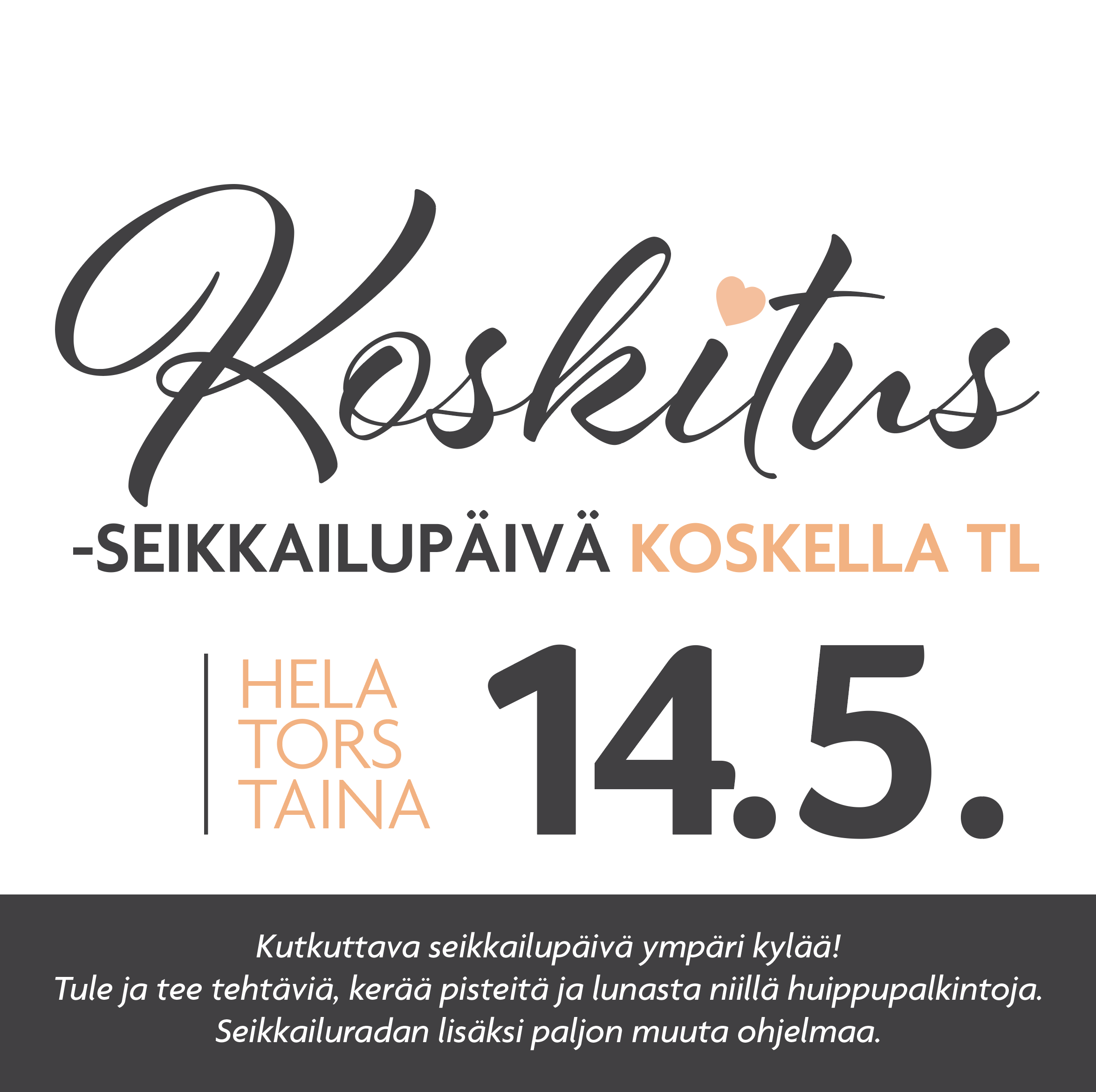 Koskitus2026 Koskitus -seikkailupäivä Koskella Tl 14.5.2026