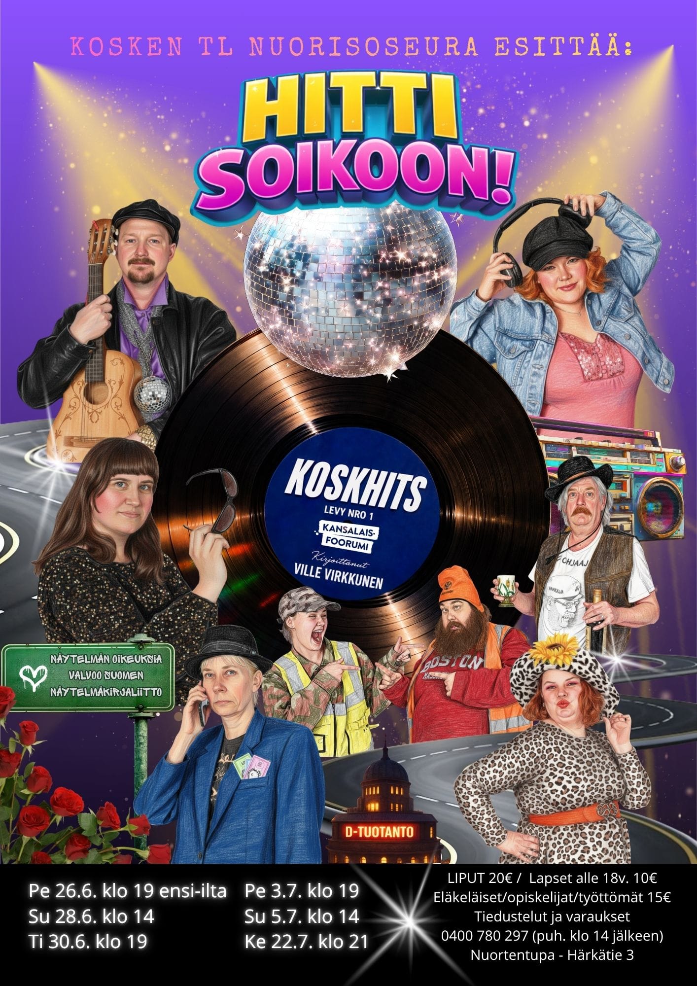 Kesäteatterin Hitti Soikoon mainos